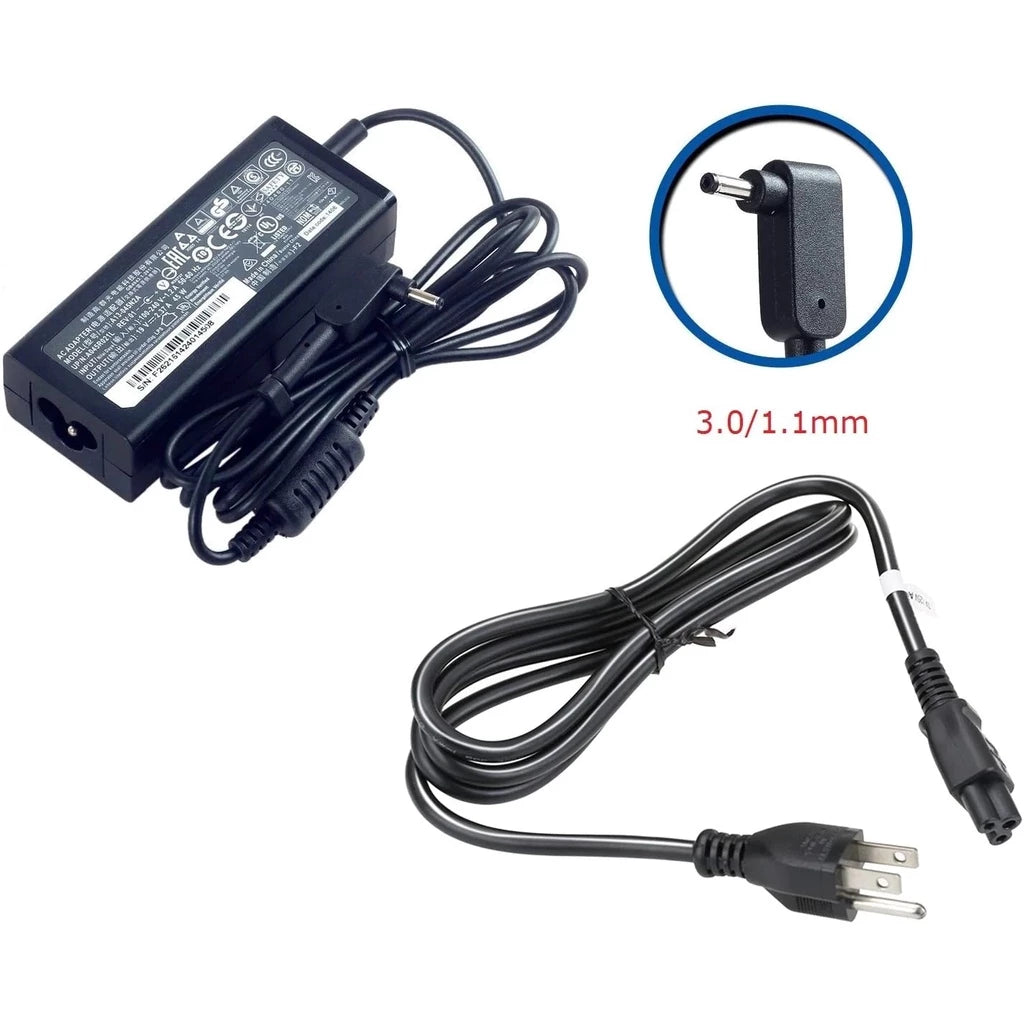 Compatible laptop Charger for Acer 19V 2.37A Small Pin(3.0×1.0mm) travelmate P214 P215 Acer Aspire 3